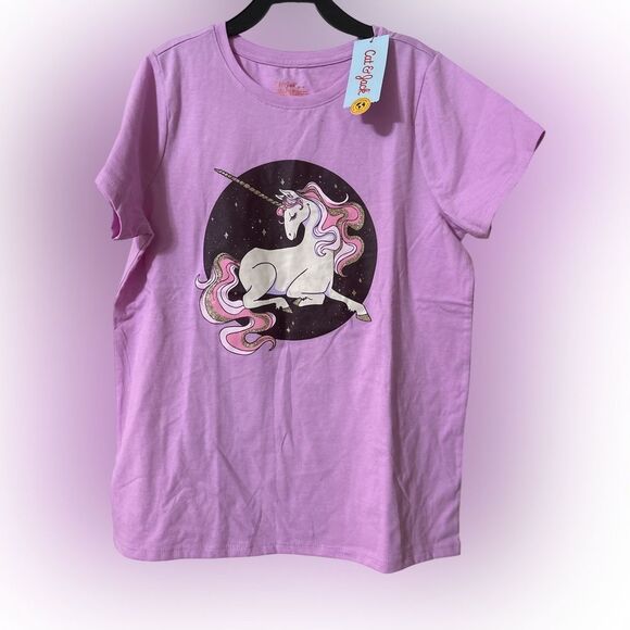 Nwt cat & Jack size 14 unicorn tshirt - Picture 1 of 2